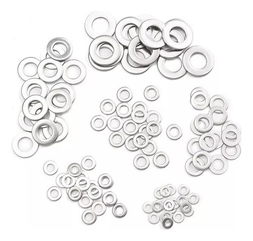 Kit Arruela Vedação Alumínio Cárter 6mm 8mm 10mm 12mm 14mm 0