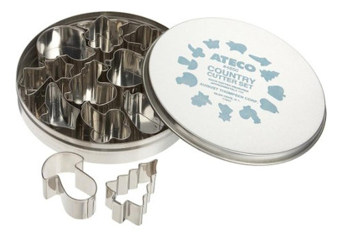 Cortadoras Ateco Plain Edge Country Life En Formas Variadas, 0