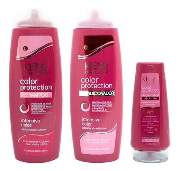 Kleno Color Protection Shampoo + Acondicionador + Mascara 0