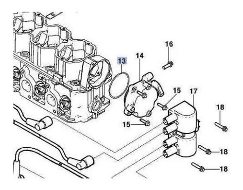 Orx022 Oring Tapa Junta Bobina Trasera A Levas Corsa Meriva 1