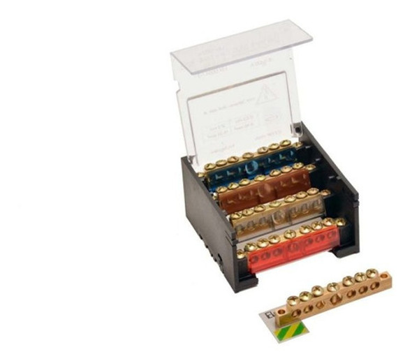 Distribuidor Tetrapolar Elent 47125ap 125a 7conx 85x85x49 Mm 0