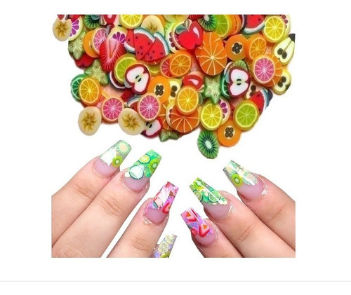Decoración Decorador Uñas Diseños Frutas Avon Set X 12 0