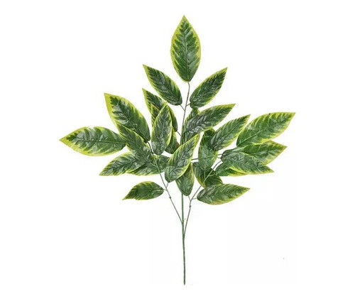 Ramo Hojas Verdes Varilla Grande 150 Cms Ficus Artificial 1