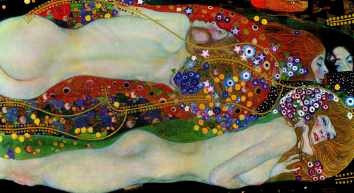 Gustav Klimt - Serpientes De Agua Ii - Lámina 45 X 30 Cm. 0