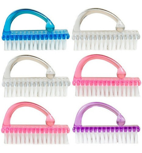 Diswald & Co X 6 Cepillos Uñas Con Mango Manicuría Cod. 1175 0