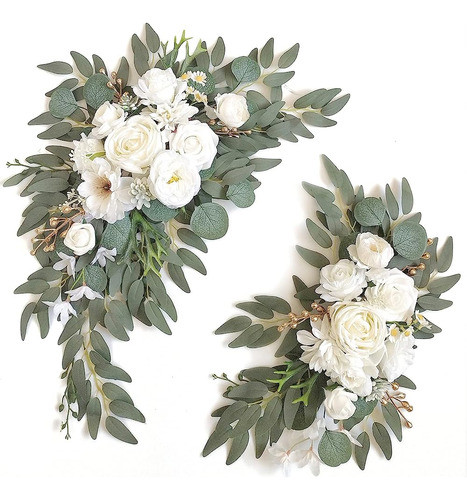 Piklado Faux Flower Swag Set De 2 Para La Boda Signos De Bie 0