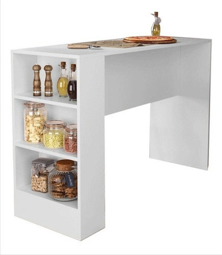 Barra Desayunador Alacena Isla Minimalista Melamina 18 Mm 1