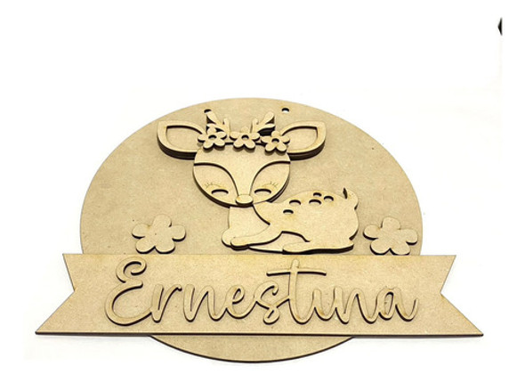 Carteles Con Nombre Animales Detalles 3d Fibro Fácil Oferta! 0