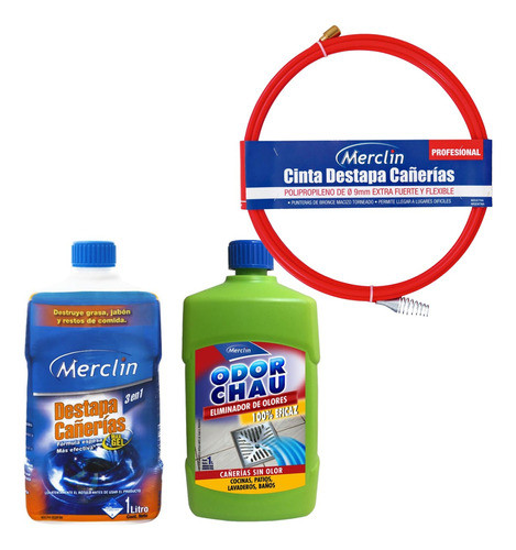 Kit Limpieza Destapar Cañerias Definitivo 0
