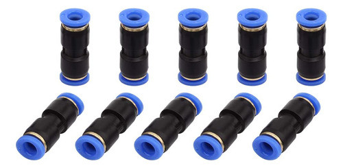 10 Conectores Neumaticos Rectos Spu-1/4 1/4 Pulgadas 0
