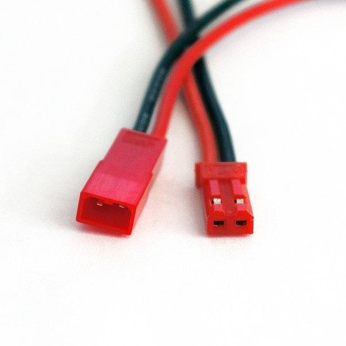 Conector Jst Rcy 2 Pines Siliconado Par Macho Hembra 10cm 0