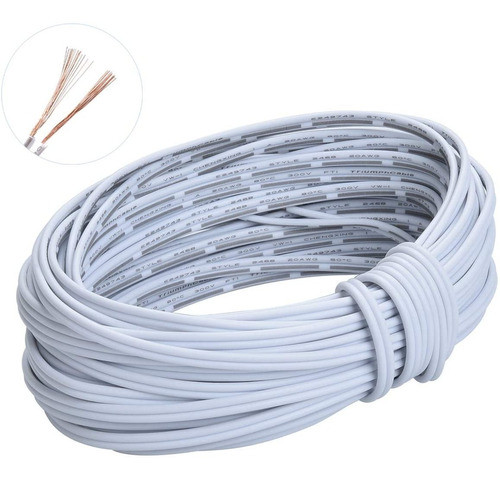 Cable Paralelo Bipolar 2x2,5 Mm X50 Mts Blanco Velador 0