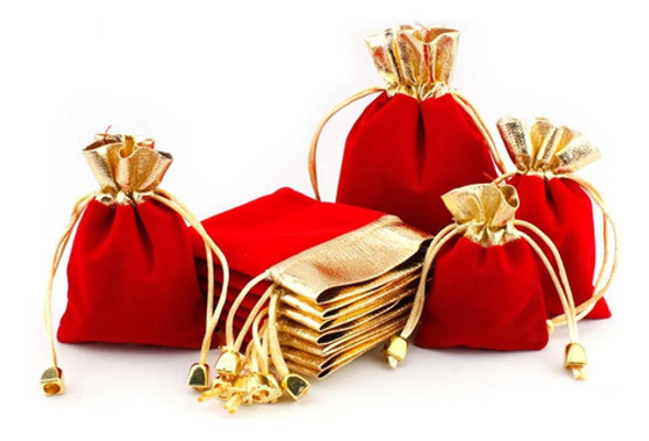 Saco Veludo Vermelho E Lame 7x9 Cm Para Joias C/ 50 Unid 0 Saco Veludo Vermelho E Lame 7x9 Cm Para Joias C/ 50 Unid 0