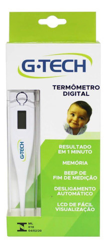 Termômetro Digital Branco 0