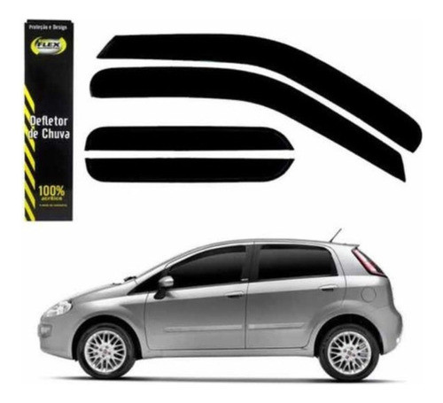 Calha Defletor Chuva Fiat Punto 08/21 - 4 Portas - Ecoflex 1
