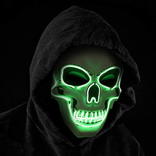 Máscara De Halloween Con Luz Led Para Disfraces 0