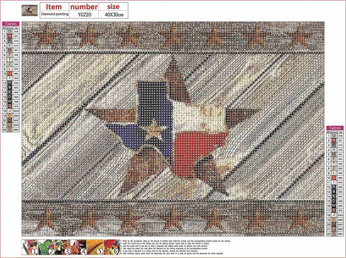Kit Pintura Con Diamantes 5d Estrella Tablero Madera 30x4... 1