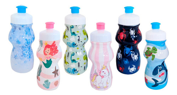 Kit 400 Garrafinha Squeeze Personagens Lembrancinha Promoção 0