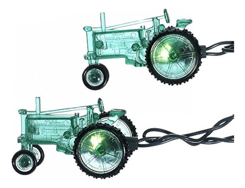 Kurt Adler 10light Set De Luces Para Tractor Verde 1