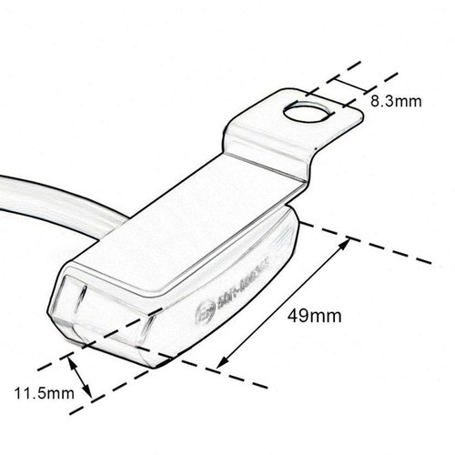 Para Yamaha 2pcs Fluindo Água Universal Mini Levou 1