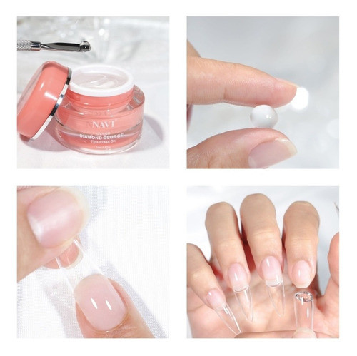 Gel Sólido Diamond Para Tips Press On Navi  Uv/led 20ml 1