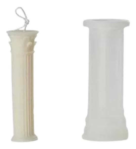 Molde De Silicona Columna Griega Especial Velas, Jabón, Etc. 0
