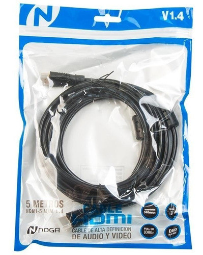 Cable Hdmi Noganet 1.4v 5 M 2k Full Hd 1080 1