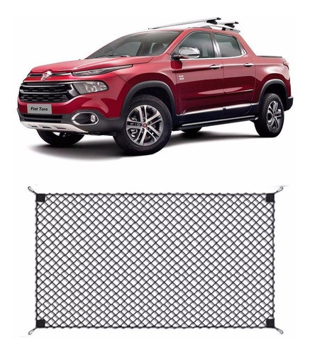 Rede Caçamba Fiat Toro 2015 2016 Modelo Extra Grande 0
