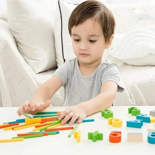 Aprendiendo Matemáticas Juego Didáctico Madera Classic World 1