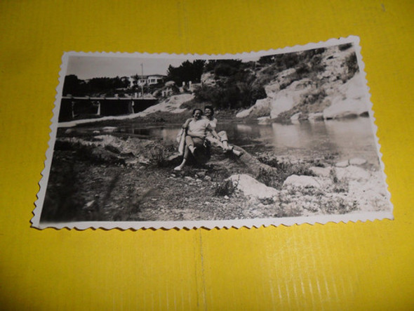 Antigua Foto Fotografia Balneario Rio Grande La Falda Rio 0