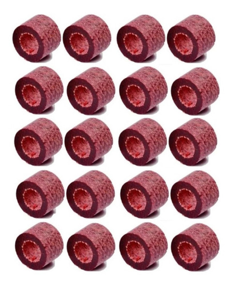 20 Virolas Celeron Taco Sola Sinuca Snooker Bilhar 12mm 0