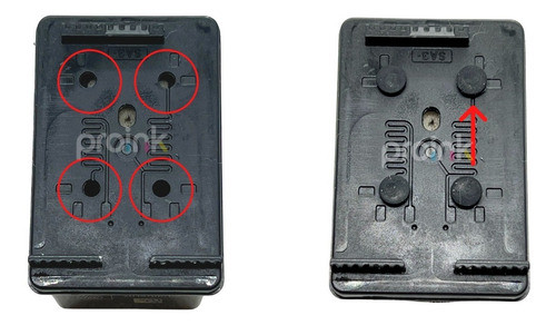 Tampão Preto Vedação Cartuchos Hp | X 50 1