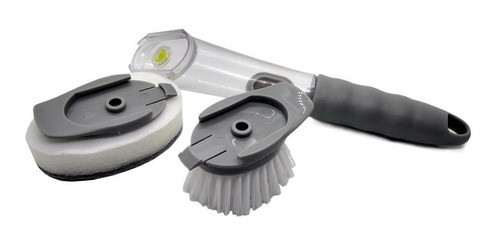 Cepillo Mango Esponja Detergente Dosificador 2en1  Maranello 1