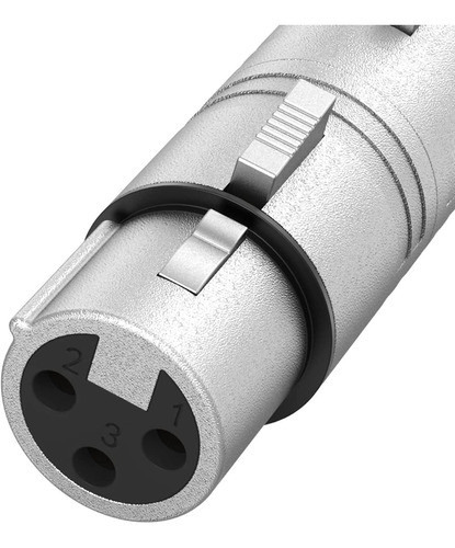 Adaptador De Microfono Xlr De 3pines Hembra A 3pines Hembra 1