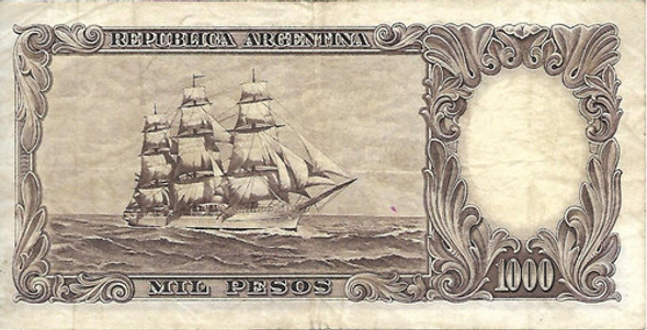 Bottero 2147a $ 1000 Moneda Nacional Mb Palermo 1