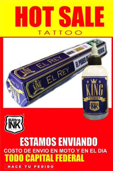 Tattoo Fijador King + Papel King El Mejor Del Mercado! 0