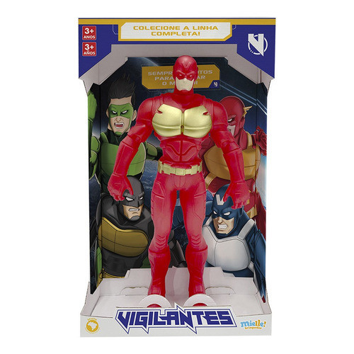 Figura Articulada Grande Vigilante Rojo Mielle Ik 0