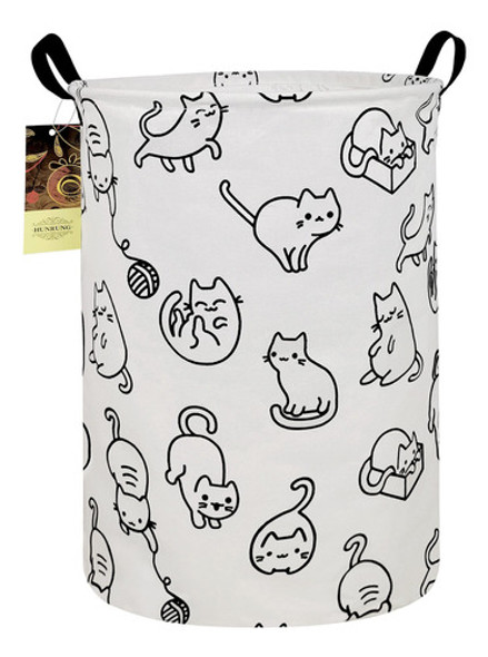 Hunrung Cesta De Lavanderia Grande De Tela De Lona Ligera, O 0