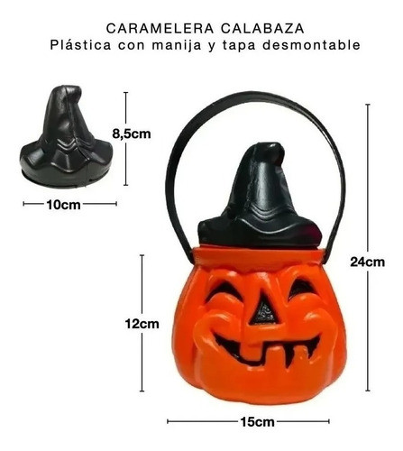Calabazas Halloween X 20 Unid - Combo Carameleras Surtidas 1