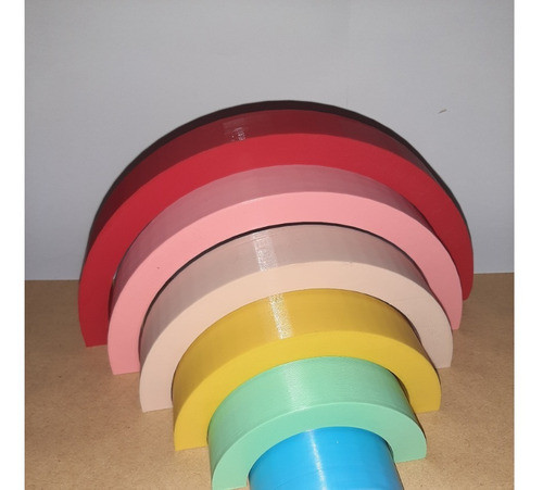 Arcoiris Montessori Waldorf 7 Piezas Impresion 3d Resistente 1