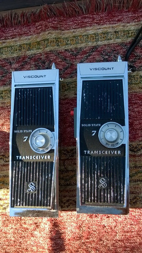 Par Antiguos Walkie Talkie Viscount Transceiver Handi Decora 1