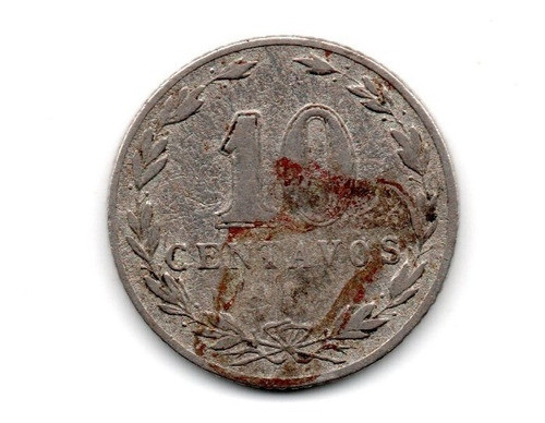Moneda Argentina 10 Centavos 1915 Niquel Mb- 1