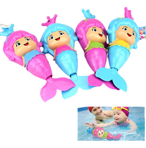 Bebé Niño Sirena Mecánica Incursionando Baño Juguete Clásico 0