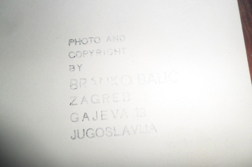 Foto Fotografia Vladimir Branko Balic Zagreb Jugoslavija 1