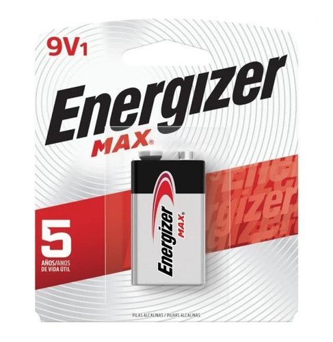 Bateria Pila 9v Energizer Max Alcalina Unidad 1