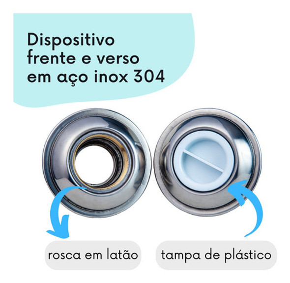 Dispositivo Aspiração Pratic Aço Inox Cano 50mm Para Piscina 1