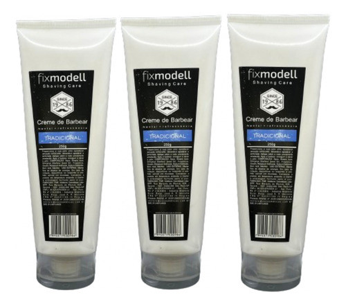 Kit 3x Creme Espuma De Barbear Fixmodell 0