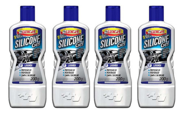 4 Silicone Gel Lavanda 200g Luxcar 0