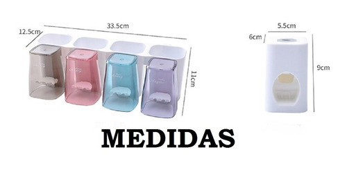 Dispensador De Pasta Dental Porta Accesorios Jp 1