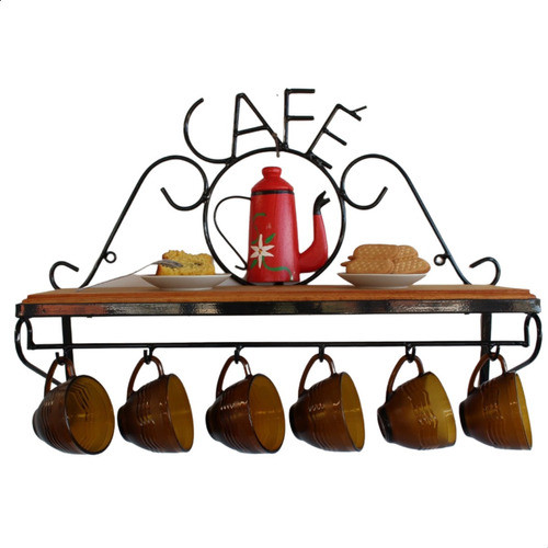 Porta Café Em Ferro Madeira Cantinho Do Café Rustico Um Luxo 0